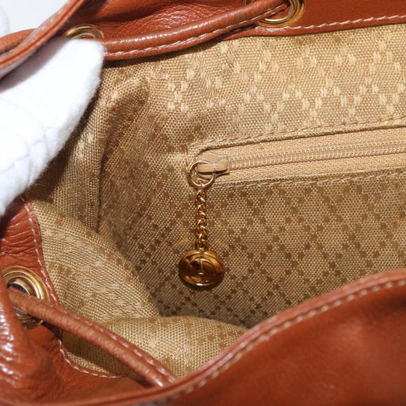 GUCCI Bamboo Backpack Leather Brown Gold 003 2058 0016 Auth ep14447