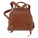 GUCCI Bamboo Backpack Leather Brown Gold 003 2058 0016 Auth ep14447-2