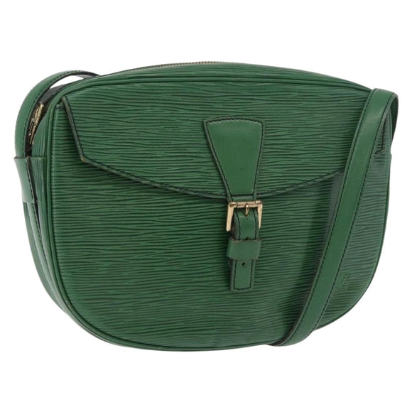 LOUIS VUITTON Epi Jeune Fille MM Shoulder Bag Green M52154 LV Auth ep14448