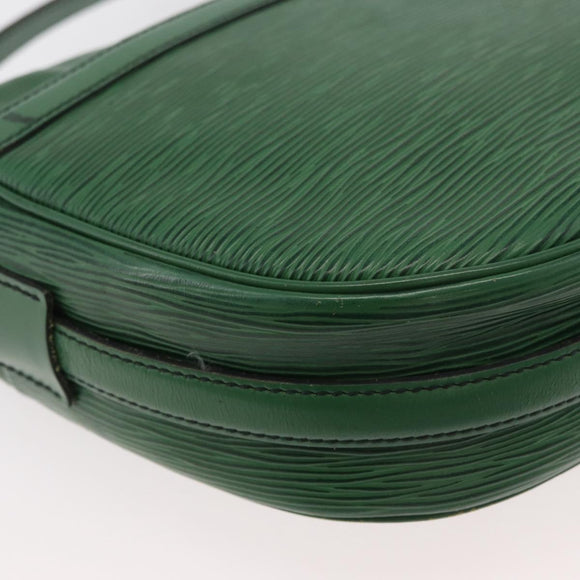 LOUIS VUITTON Epi Jeune Fille MM Shoulder Bag Green M52154 LV Auth ep14448