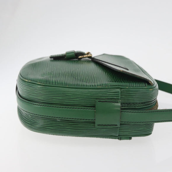 LOUIS VUITTON Epi Jeune Fille MM Shoulder Bag Green M52154 LV Auth ep14448