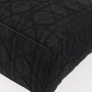 Christian Dior Canage Lady Dior Hand Bag Nylon Black Gold Auth ep14452-14