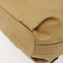 BURBERRY Blue Label Shoulder Bag Leather Beige Auth ep14455-16