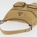 BURBERRY Blue Label Shoulder Bag Leather Beige Auth ep14455-6