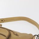 BURBERRY Blue Label Shoulder Bag Leather Beige Auth ep14455-8