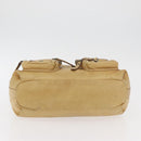 BURBERRY Blue Label Shoulder Bag Leather Beige Auth ep14455-5