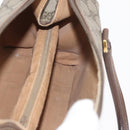 GUCCI GG Supreme Web Sherry Line Boston Bag PVC Beige Gold Auth ep14457-21