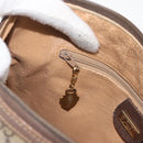 GUCCI GG Supreme Web Sherry Line Boston Bag PVC Beige Gold Auth ep14457-23
