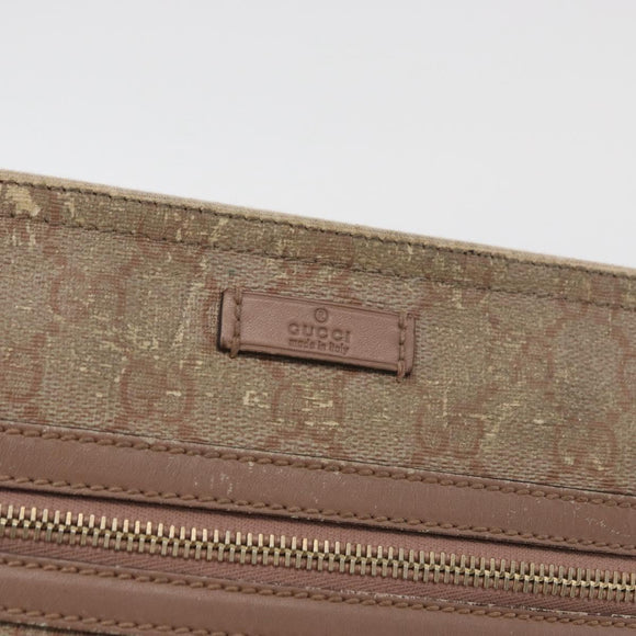 GUCCI GG Supreme Shoulder Bag PVC Pink Gold 295257 Auth ep14460