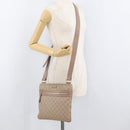 GUCCI GG Supreme Shoulder Bag PVC Pink Gold 295257 Auth ep14460-24