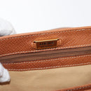 LOEWE Hand Bag Leather 2way Brown Gold Auth ep14461-19