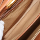 LOEWE Hand Bag Leather 2way Brown Gold Auth ep14461-12