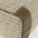 CELINE C Macadam Canvas Mini Boston Bag Khaki Silver Auth ep14462-15
