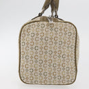 CELINE C Macadam Canvas Mini Boston Bag Khaki Silver Auth ep14462-4