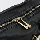 GUCCI Horsebit Hand Bag Leather Black Gold 189890 Auth ep14463-10