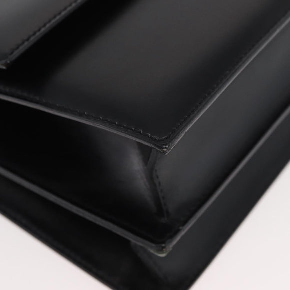 CELINE Umhängetasche Leder Schwarz Gold Original ep14468V