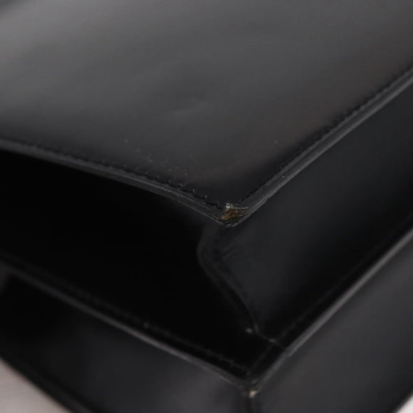 CELINE Umhängetasche Leder Schwarz Gold Original ep14468V