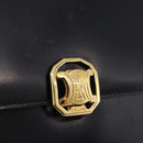 CELINE Umhängetasche Leder Schwarz Gold Original ep14468V-17