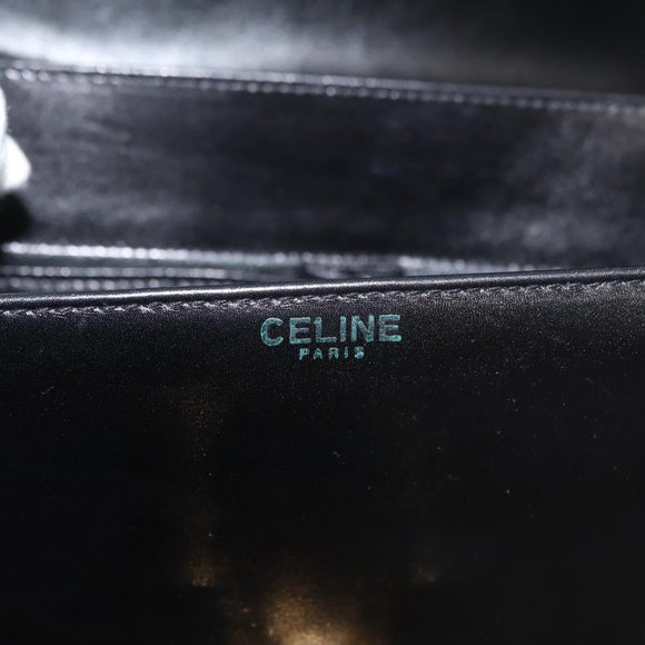CELINE Umhängetasche Leder Schwarz Gold Original ep14468V