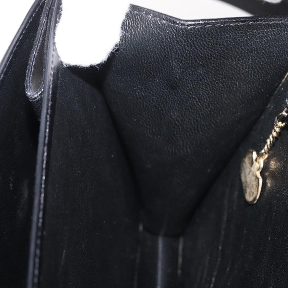 CELINE Umhängetasche Leder Schwarz Gold Original ep14468V