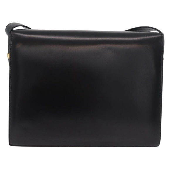 CELINE Umhängetasche Leder Schwarz Gold Original ep14468V