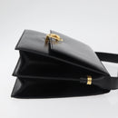 CELINE Umhängetasche Leder Schwarz Gold Original ep14468V-3