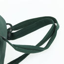 PRADA Backpack Nylon Green Silver Auth ep14472A-10