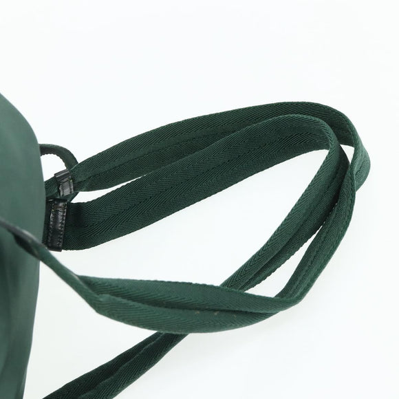 PRADA Backpack Nylon Green Silver Auth ep14472A