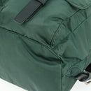 PRADA Backpack Nylon Green Silver Auth ep14472A-12