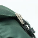 PRADA Backpack Nylon Green Silver Auth ep14472A-16