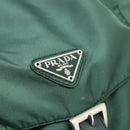 PRADA Backpack Nylon Green Silver Auth ep14472A-18