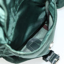 PRADA Backpack Nylon Green Silver Auth ep14472A-25