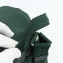 PRADA Backpack Nylon Green Silver Auth ep14472A-7