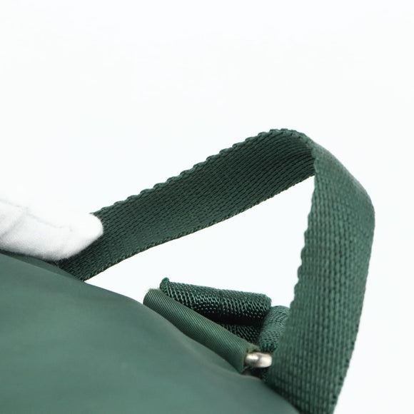 PRADA Backpack Nylon Green Silver Auth ep14472A