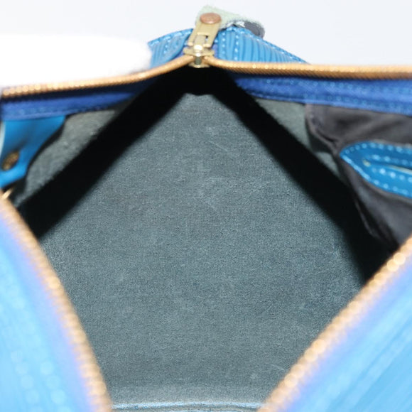 LOUIS VUITTON Epi Speedy 30 Hand Bag Toledo Blue M43005 LV Auth ep14475A