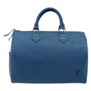 LOUIS VUITTON Epi Speedy 30 Hand Bag Toledo Blue M43005 LV Auth ep14475A-2