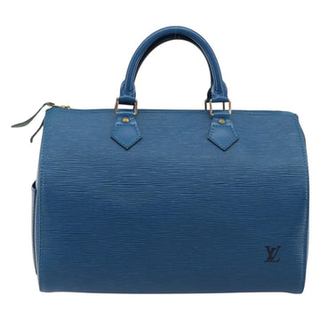 LOUIS VUITTON Epi Speedy 30 Hand Bag Toledo Blue M43005 LV Auth ep14475A - 0