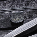 GUCCI Bamboo Hand Bag Suede Black Gold 002 0260 Auth ep14476-17