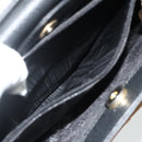 GUCCI Bamboo Hand Bag Suede Black Gold 002 0260 Auth ep14476-22