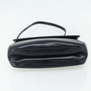 Christian Dior Trotter Canvas Hand Bag Leather 2way Navy Gold Auth ep14481-11