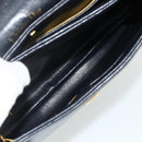 Christian Dior Trotter Canvas Hand Bag Leather 2way Navy Gold Auth ep14481-23