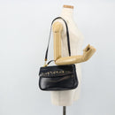 Christian Dior Trotter Canvas Hand Bag Leather 2way Navy Gold Auth ep14481-25