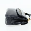 Christian Dior Trotter Canvas Hand Bag Leather 2way Navy Gold Auth ep14481-5