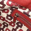GUCCI GG Canvas Guccissima Babushka Bag Leather Red Gold 208940 Auth ep14486A-19