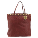GUCCI GG Canvas Guccissima Babushka Bag Leather Red Gold 208940 Auth ep14486A-2