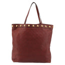 GUCCI GG Canvas Guccissima Babushka Bag Leather Red Gold 208940 Auth ep14486A-3