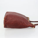GUCCI GG Canvas Guccissima Babushka Bag Leather Red Gold 208940 Auth ep14486A-4