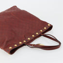 GUCCI GG Canvas Guccissima Babushka Bag Leather Red Gold 208940 Auth ep14486A-6