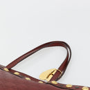 GUCCI GG Canvas Guccissima Babushka Bag Leather Red Gold 208940 Auth ep14486A-8