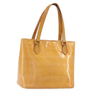 LOUIS VUITTON Monogram Vernis Houston Hand Bag Rose M91054 LV Auth ep14487-1
